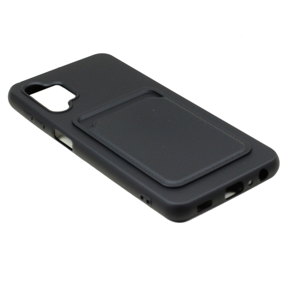 Slim TPU Soft Card Slot Holder Sleeve Case Cover for Samsung Galaxy A32 5G (Black)